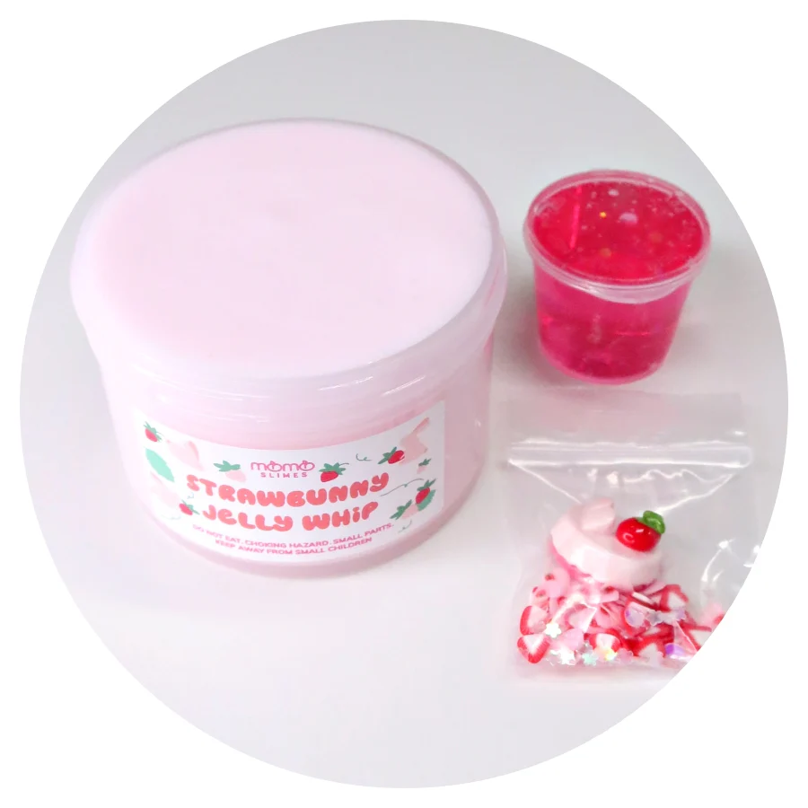 24oz Strawbunny Jelly Whip Slime - Image 3