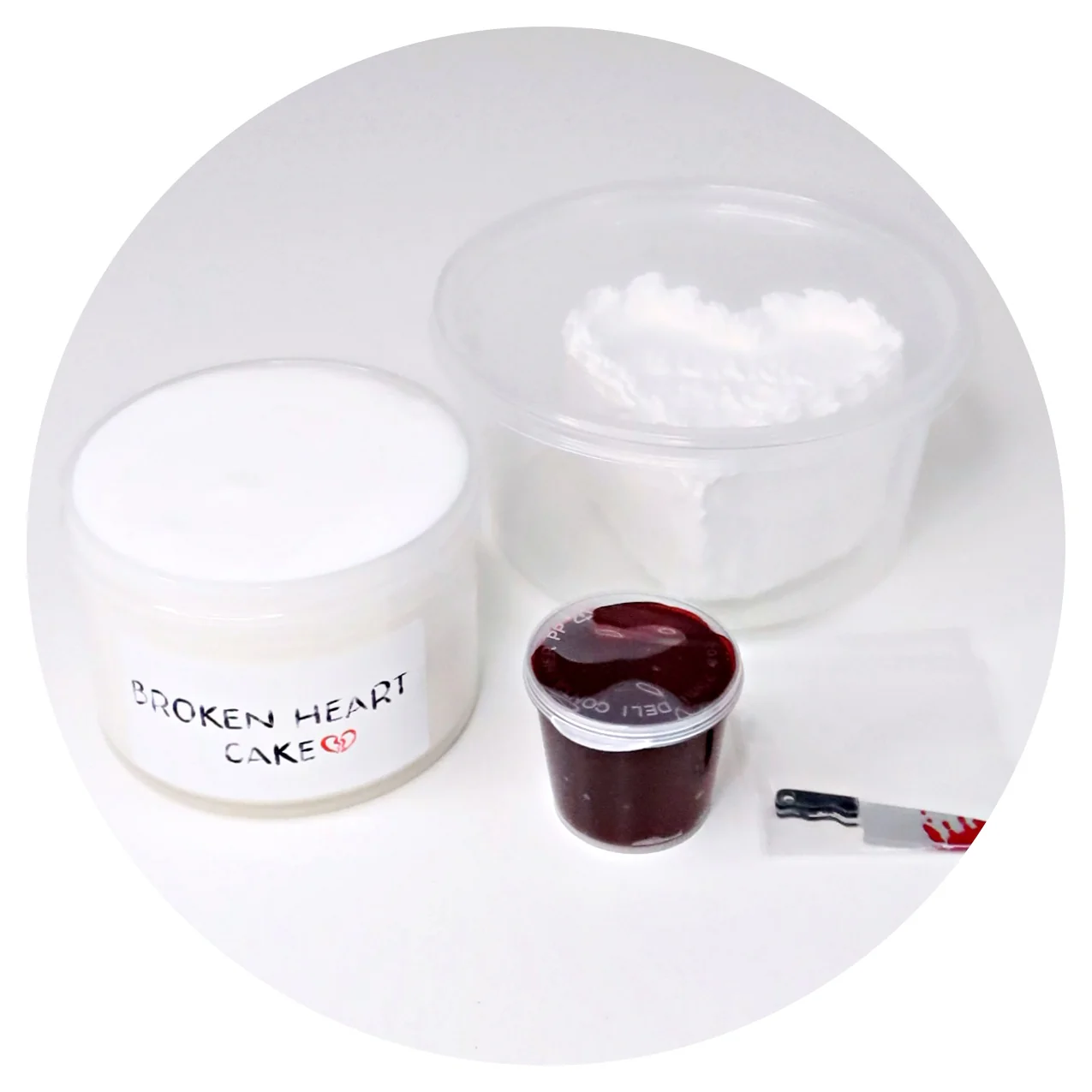 Broken Heart Cake DIY Slime Kit - Image 2