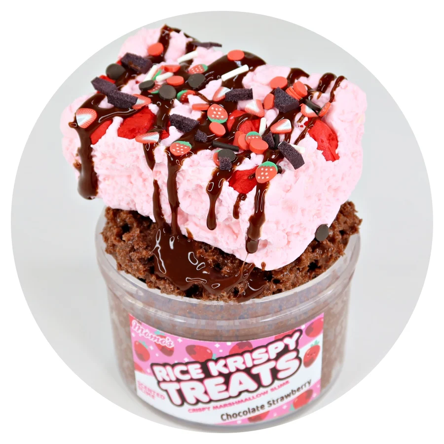 Chocolate Strawberry Krispy Treats