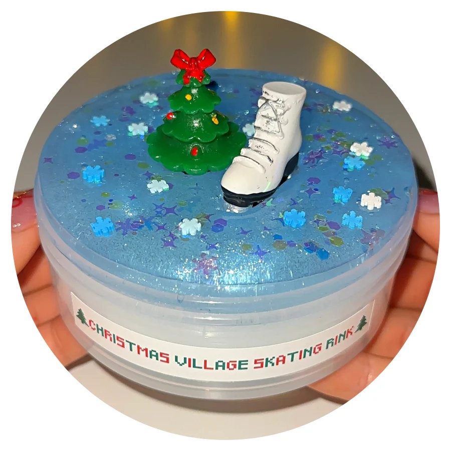 Christmas Village Skating Rink Slime