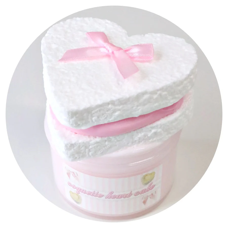 Coquette Heart Cake DIY Slime Kit