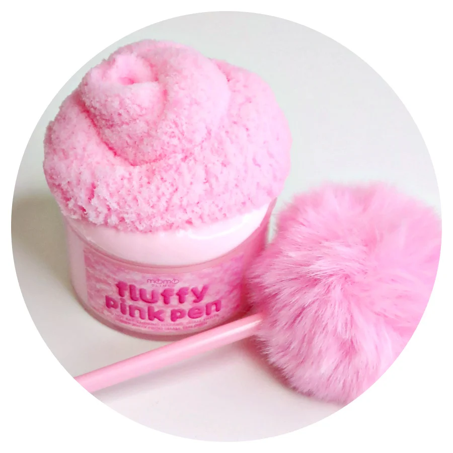 Fluffy Pink Pen Slime