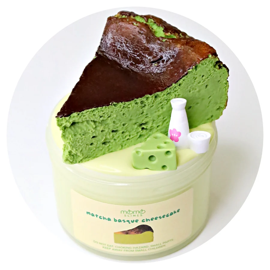 Matcha Basque Cheesecake DIY Slime Kit