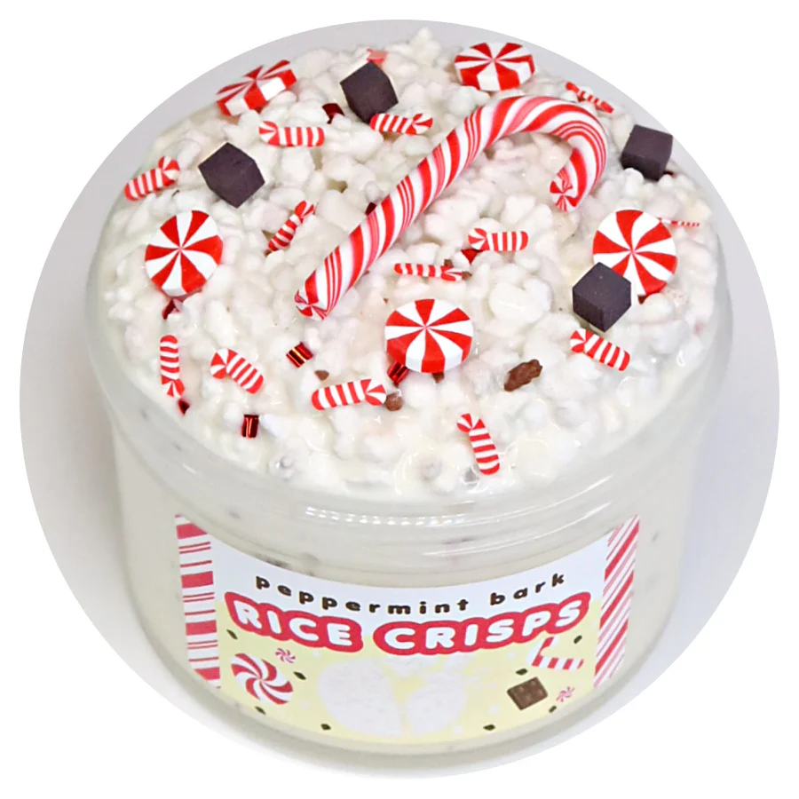 Peppermint Bark Rice Crisps Slime - Image 2
