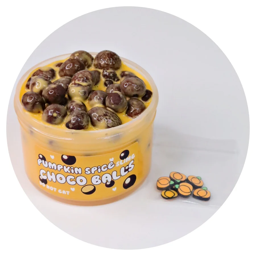 Pumpkin Spice Choco Balls Slime - Image 2