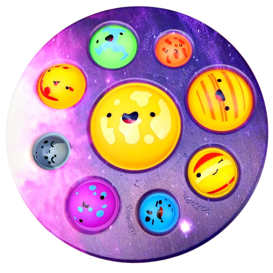 Solar System Random Color Dimple Fidget Toy