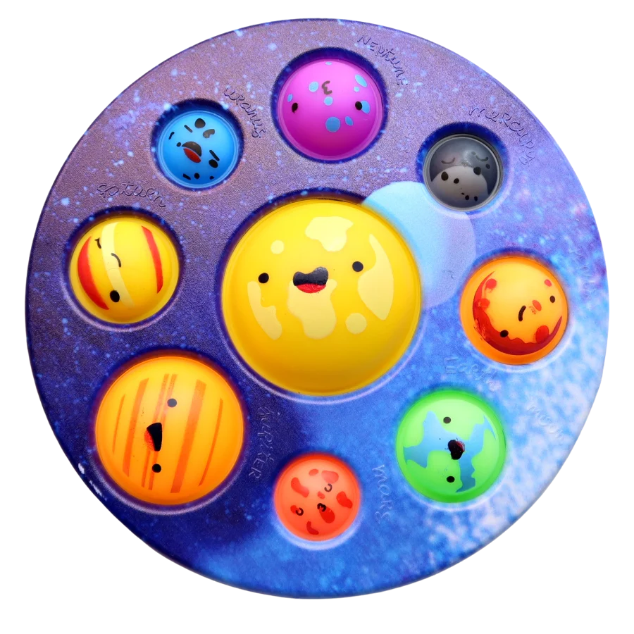 Solar System Random Color Dimple Fidget Toy - Image 2