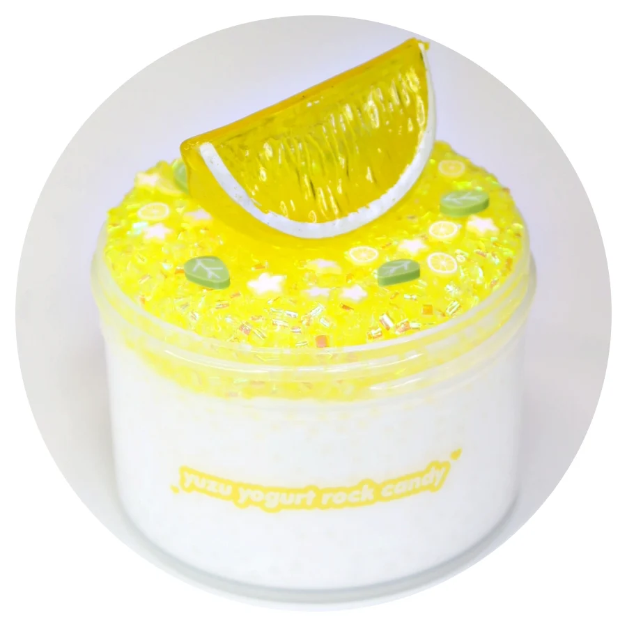Yuzu Yogurt Rock Candy Slime